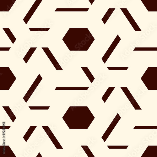 Contemporary geometric pattern. Geo ornament. Repeated figures. Modern background. Seamless surface abstract design. Minimalist wallpaper. Simple digital paper, textile print. Vector art
