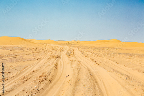 Mergouza  morocco  landscape of the desert