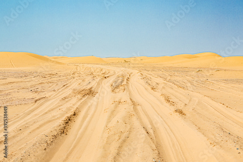 Mergouza  morocco  landscape of the desert