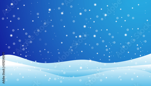 Happy New Year ,background with Christmas snow