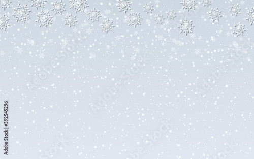 Christmas and New Year vector background with stars and snowflakes © Ulvur