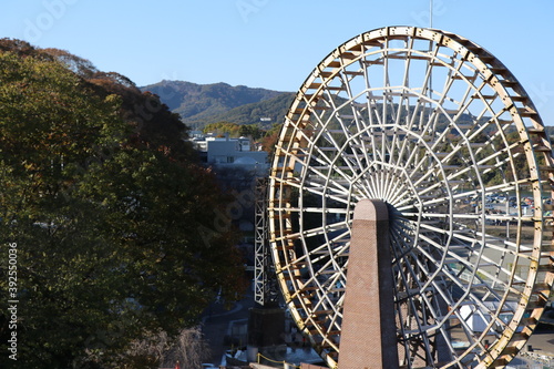 川の博物館の大水車