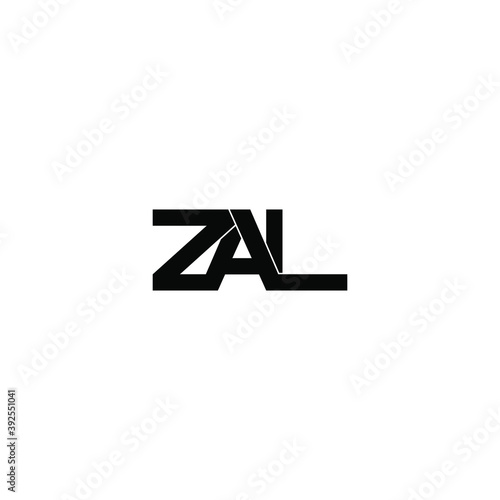 zal letter original monogram logo design