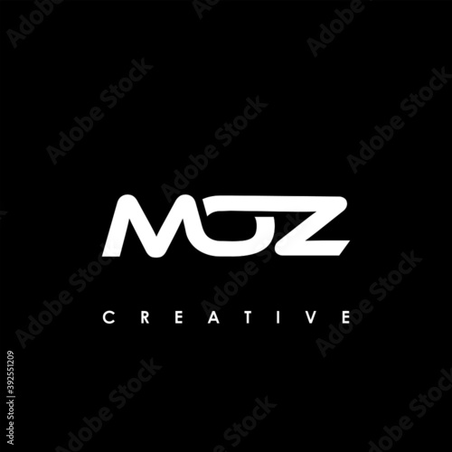 MOZ Letter Initial Logo Design Template Vector Illustration	
