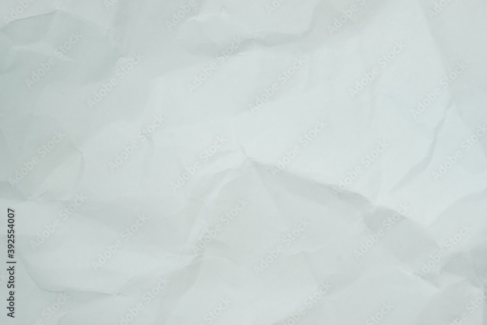 Texture of white recycle crumpled paper, copy space for text.