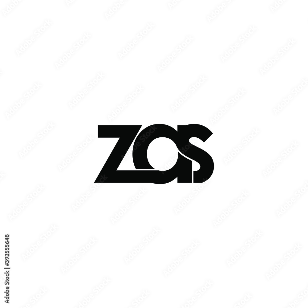 zas letter original monogram logo design zas letter original monogram logo design