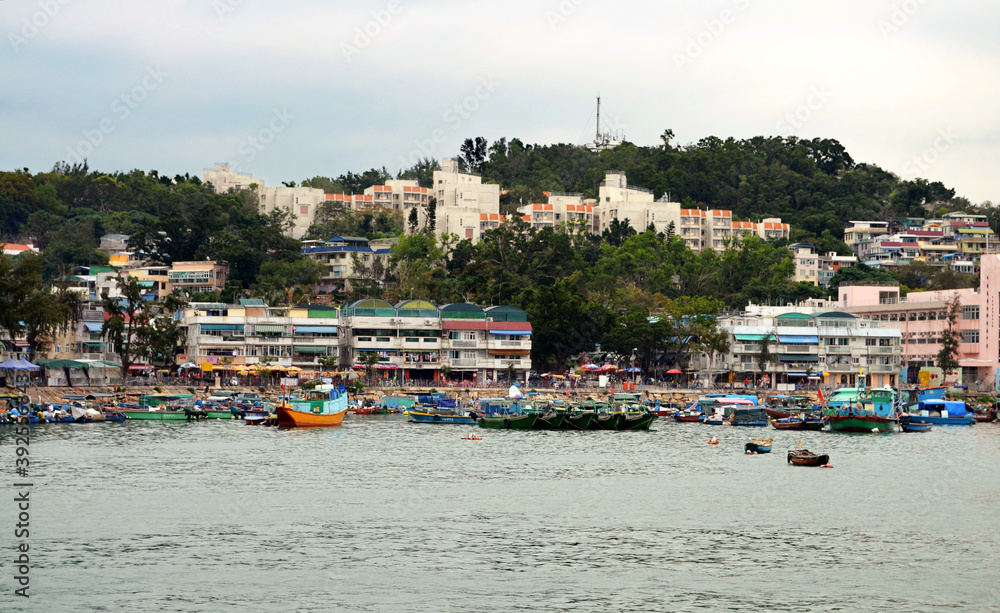 Hong Kong - View of Cheung Chau from the Ferry