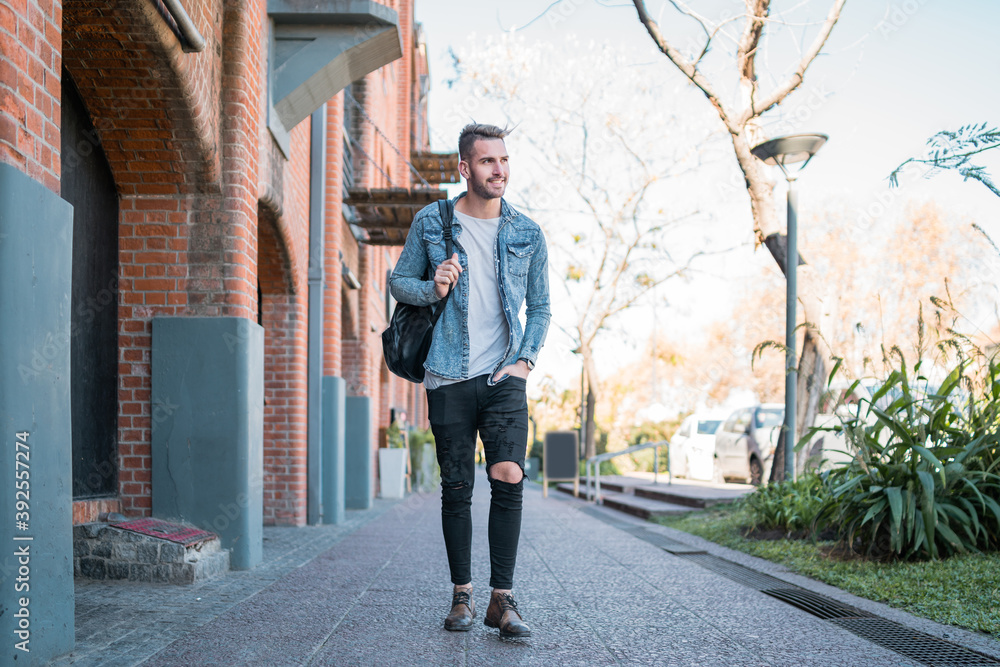 Man walking on the street.