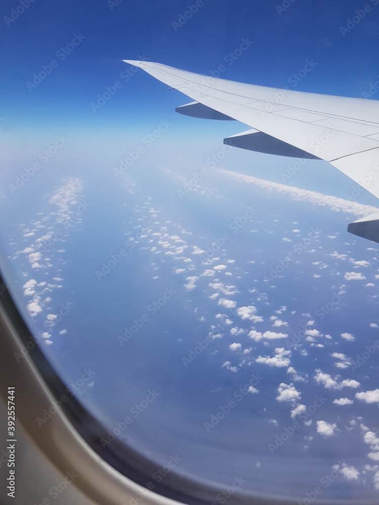view from airplane window