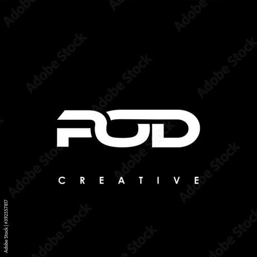 POD Letter Initial Logo Design Template Vector Illustration	

