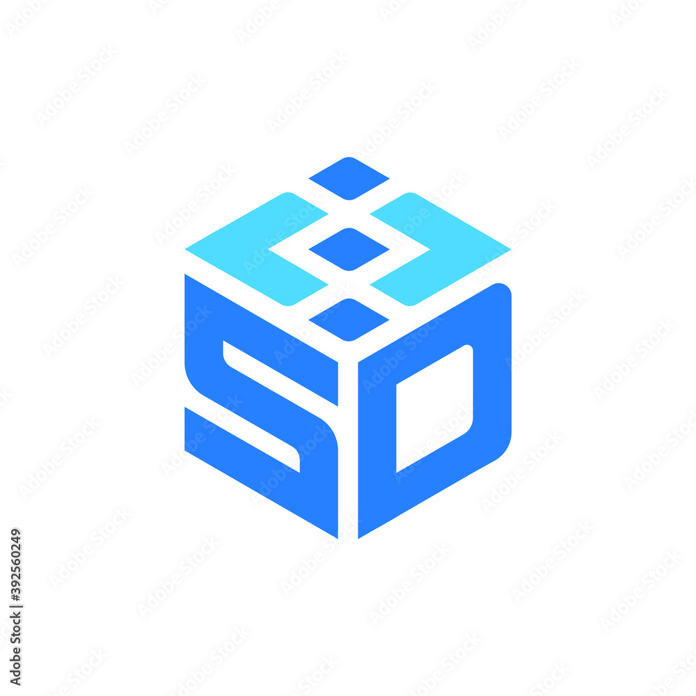 SD Letter Modern Website Design Company Eye Catchy Logo for Event Company  and Website Favicon Design Branding Graphics Editable Vector Startup logo  for E Commerce Stock Vector | Adobe Stock