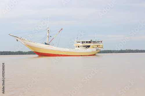 Ship in Indragiri River 