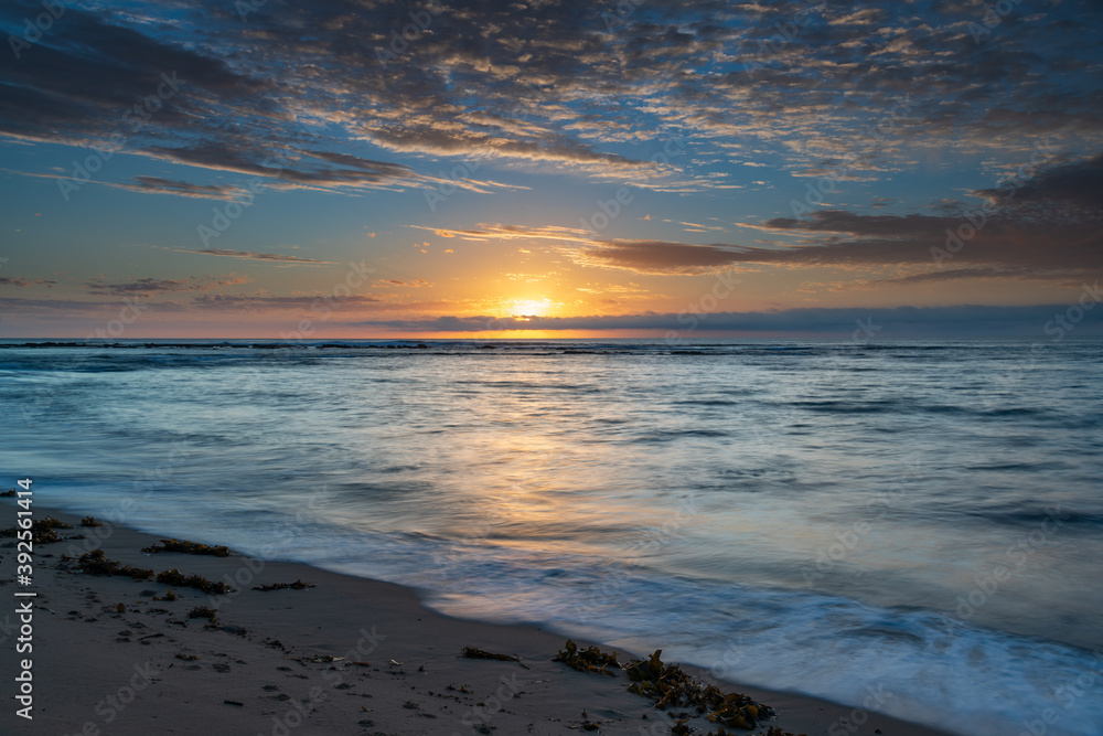 Early mornings at the beach - a sunrise seascape