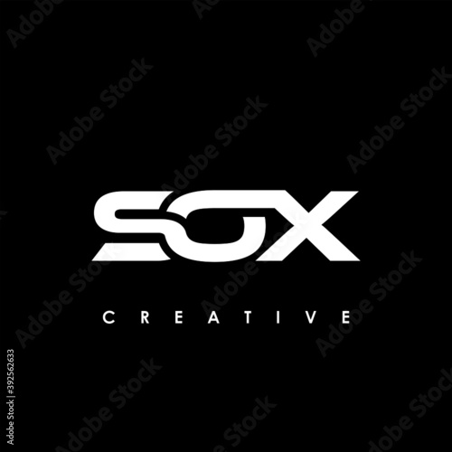 SOX Letter Initial Logo Design Template Vector Illustration 