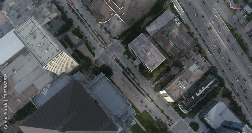 Birds eye view of The Williams tower and surrounding area in the Galleria mall area in Houston, Texas. This video was filmed in 4k for best image quality. Birds eye view of The Williams tower and surrounding area in the Galleria mall area in Houston, Texas. This video was filmed in 4k for best image quality.