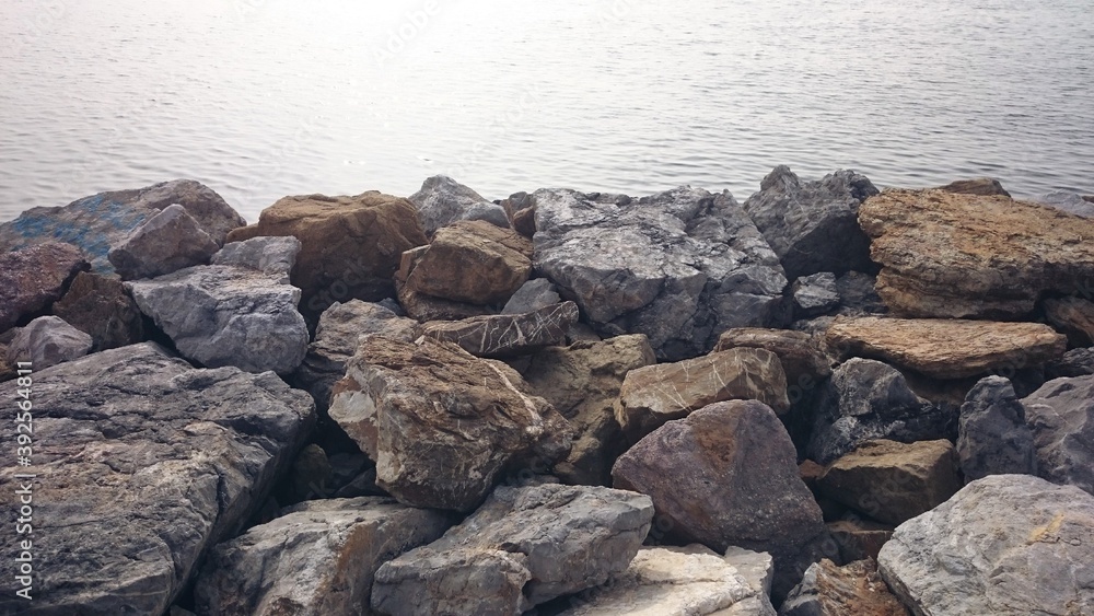 rocks in the sea, minimal view rocks in the sea, minimal view