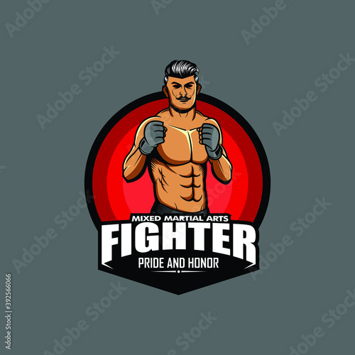 mma fighter logo