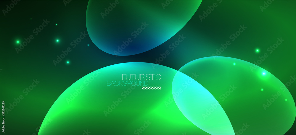 Neon ellipses abstract backgrounds. Shiny bright round shapes glowing in the dark. Vector futuristic illustrations for covers, banners, flyers and posters and other Neon ellipses abstract backgrounds. Shiny bright round shapes glowing in the dark. Vector futuristic illustrations for covers, banners, flyers and posters and other