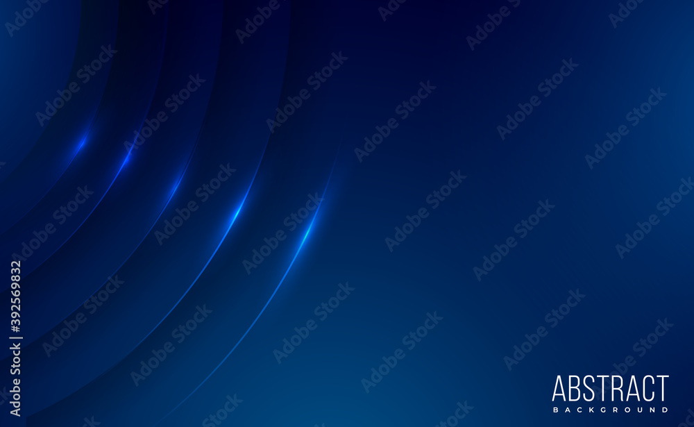 Modern 3d dark blue shiny abstract background with glowing edges and shadows Modern 3d dark blue shiny abstract background with glowing edges and shadows