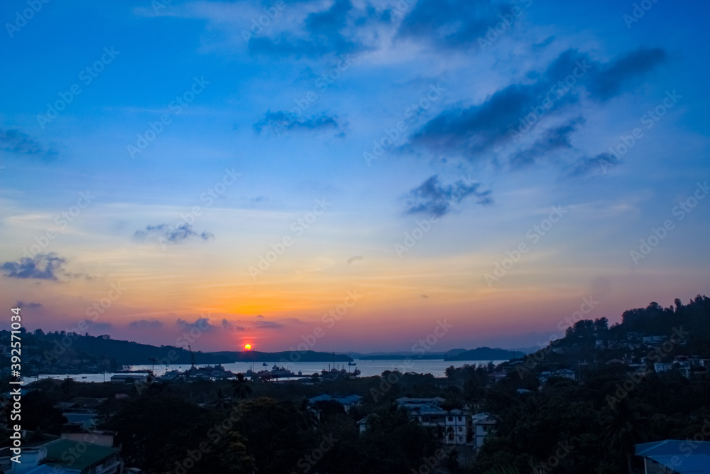 Sunrise at the Andaman Sea, Indian ocean, India