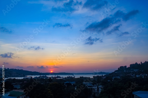 Sunrise at the Andaman Sea, Indian ocean, India © Jinks77777