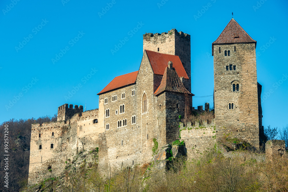 Hardegg Castle in Lower Austria near Czech Republic border on sunny day