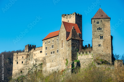 Hardegg Castle in Lower Austria near Czech Republic border on sunny day