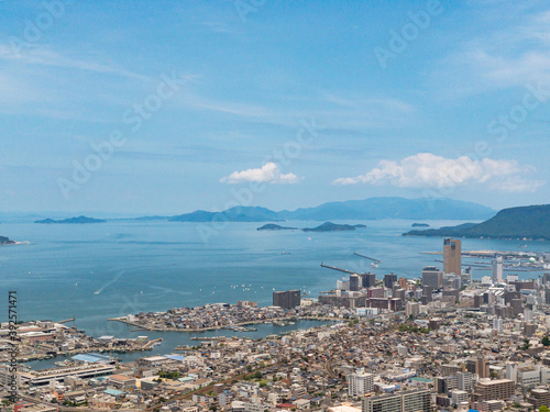 四国 香川県 高松市 瀬戸内海の風景