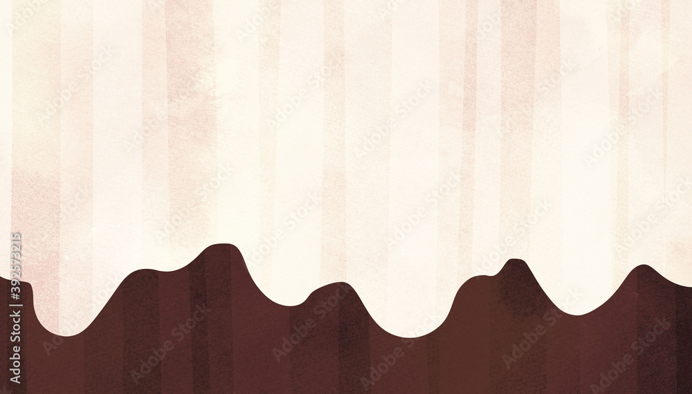 水彩 溶けるホワイトチョコレート背景 Stock Illustration Adobe Stock