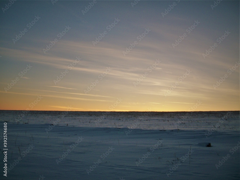 snowfield. snow glade at sunset.winter background snowfield. snow glade at sunset.winter background