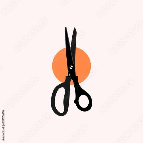 titanium plate scissors icons vector illustrations
