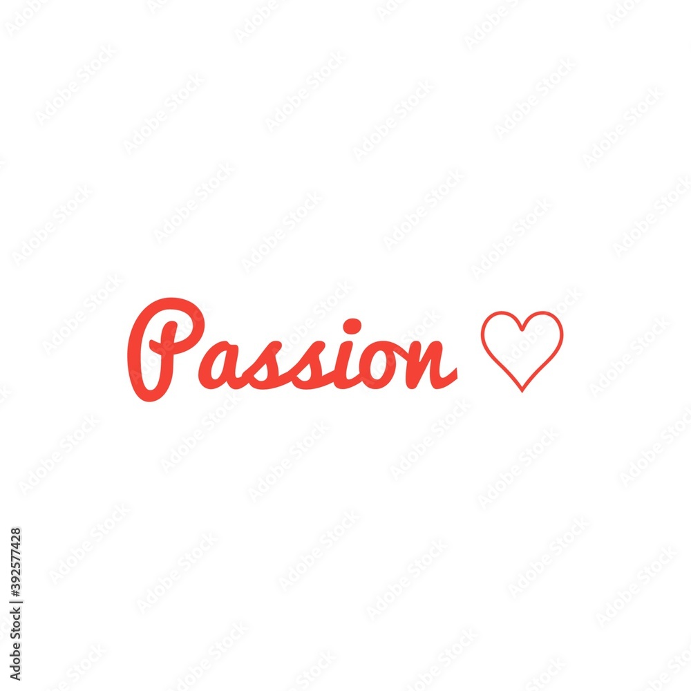 ''Passion'' Word Illustration