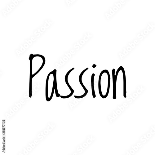   Passion   Word Illustration