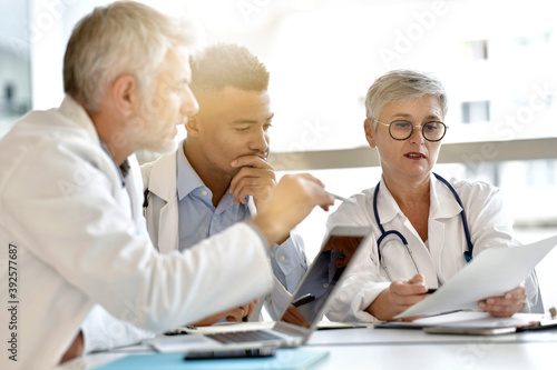 Medical people meeting at the hospital