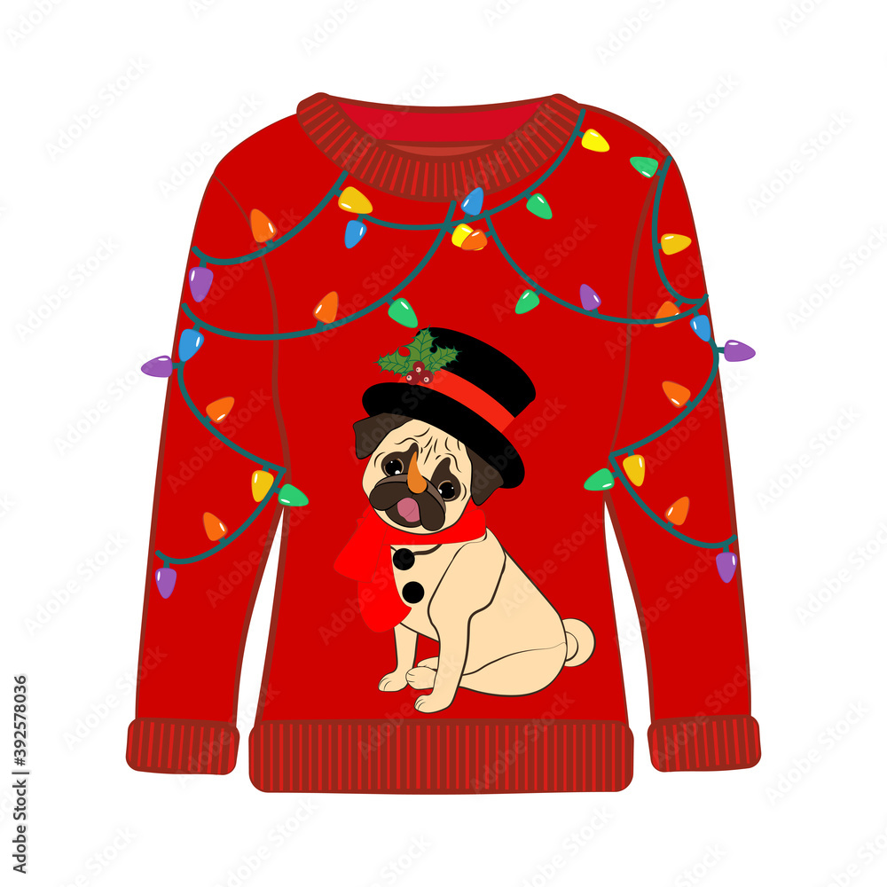 Pug 2025 xmas jumper