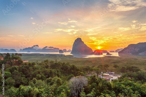 Beautiful view point at Samet Nang She  Phang-Nga Province  Thailand