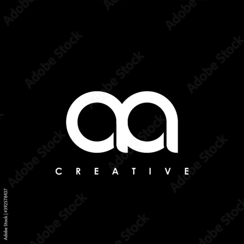 AA Letter Initial Logo Design Template Vector Illustration	
