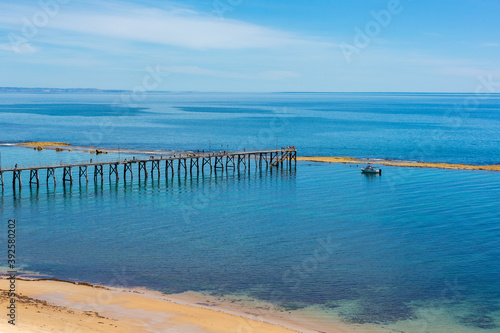 Port Noarlunga on a calm sunny day in South Australia