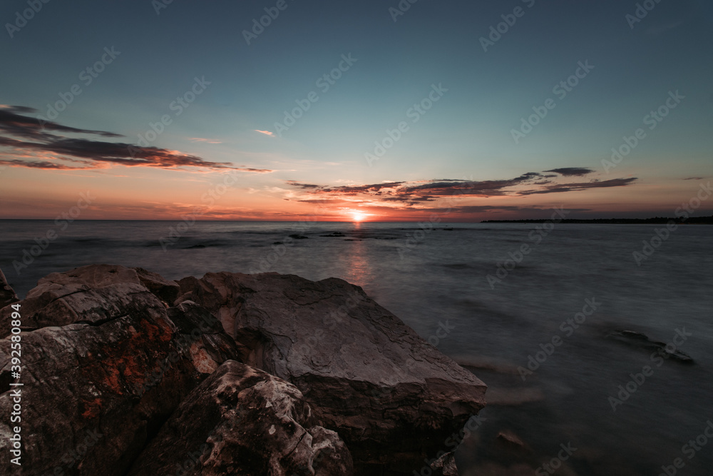 Langzeitbelichtung vom Meer, Porec/Kroatien Langzeitbelichtung vom Meer, Porec/Kroatien
