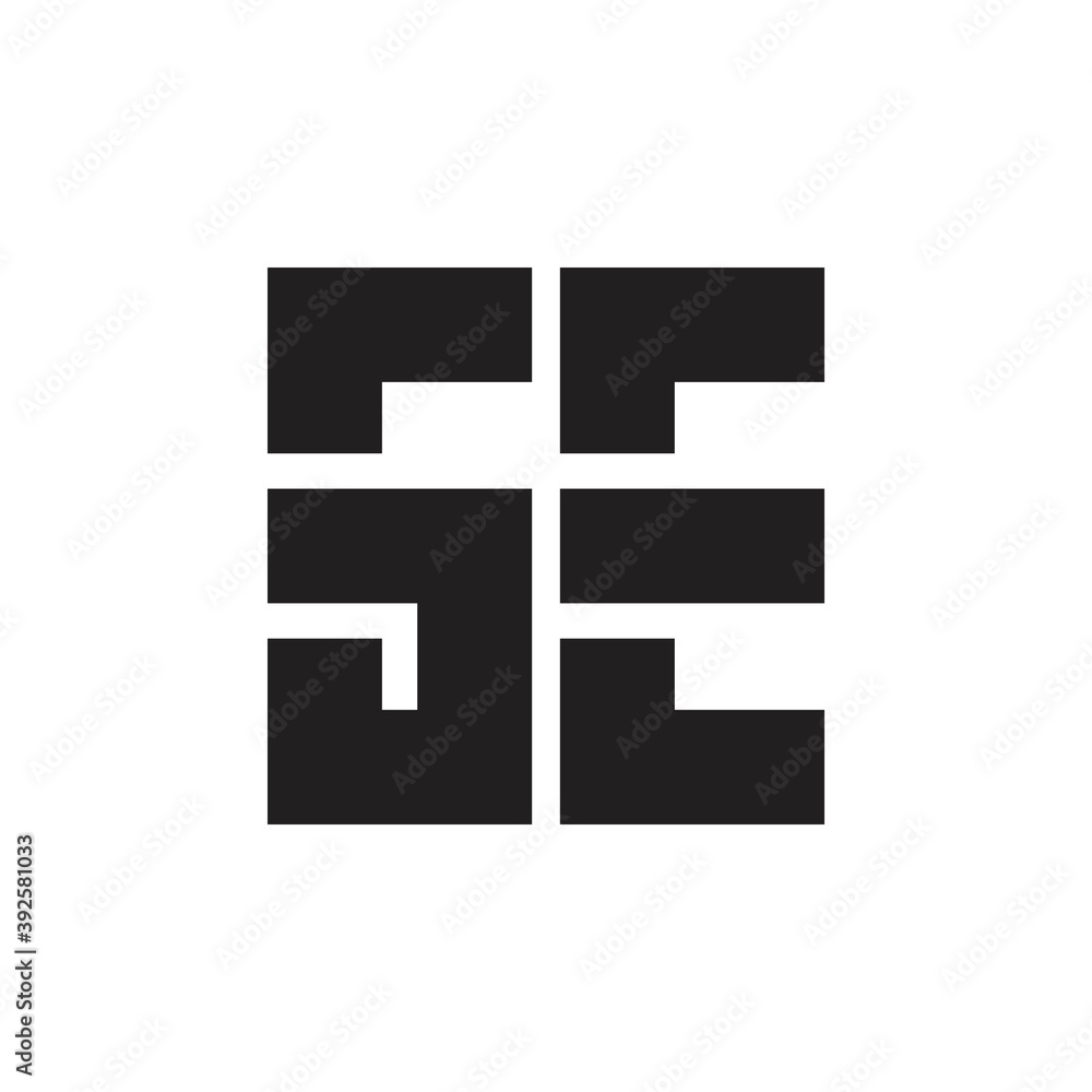 GE letter logo, SE letter logo design vector GE letter logo, SE letter logo design vector