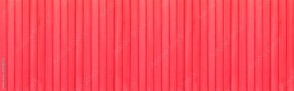Panorama of Red Corrugated metal background and texture surface or galvanize steel Panorama of Red Corrugated metal background and texture surface or galvanize steel
