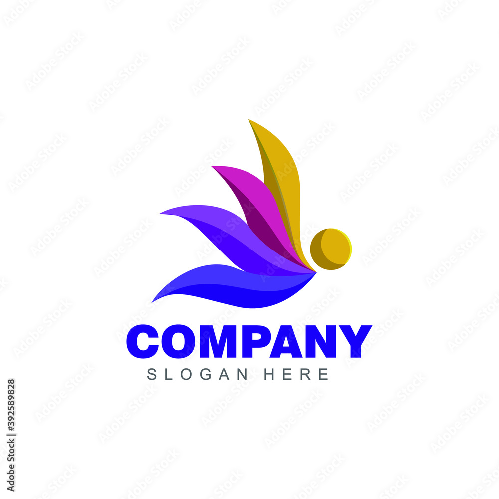 Abstract Logo Vector Illustration in full color