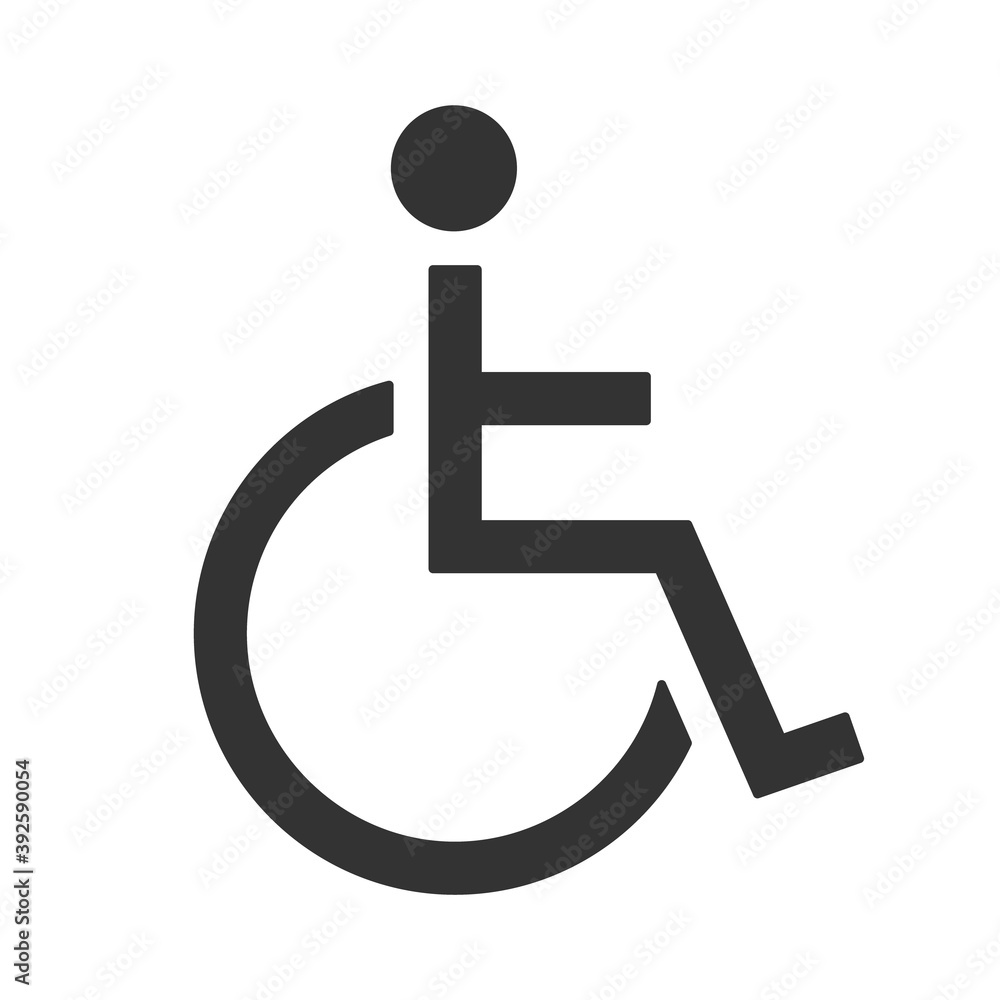 Only handicapped sign. For wheelchair users icon. Invalid symbol. Only handicapped sign. For wheelchair users icon. Invalid symbol.