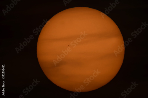 Obraz na płótnie Merkurtransit vor der Sonne