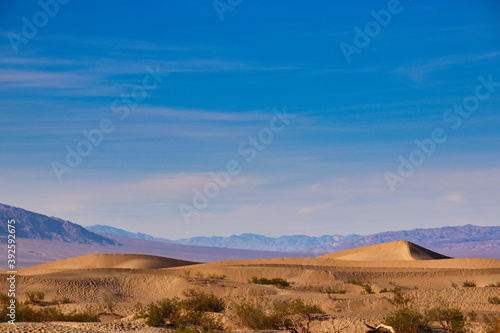 Sand dunes in the famous Death Valley National Park  California