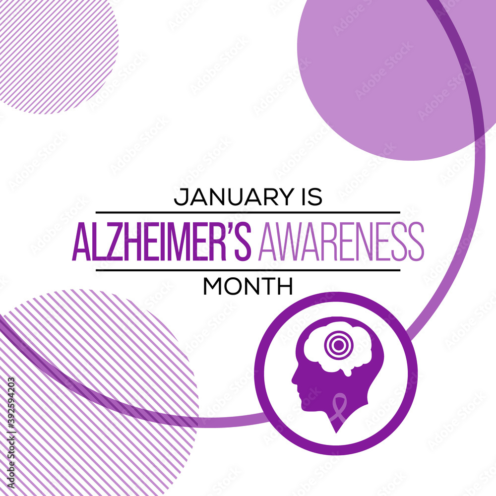Vector illustration on the theme of Alzheimer's awareness month observed each year during January all over Canada. Vector illustration on the theme of Alzheimer's awareness month observed each year during January all over Canada.