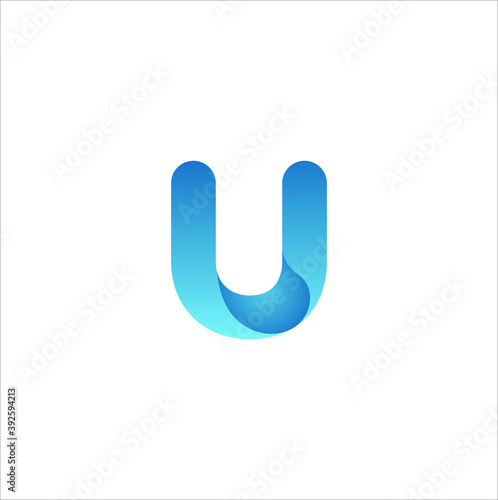 letter u modern logo design vector concept