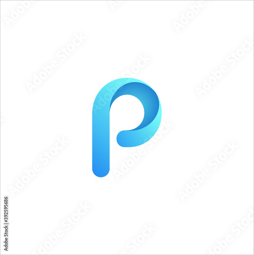 letter p modern logo design vector concept