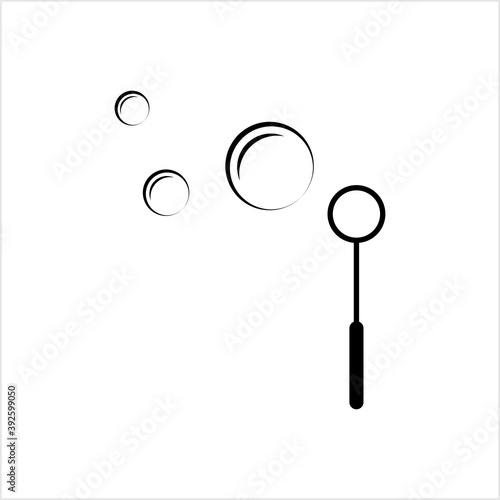 Bubble Blower Icon, Kids Soap Bubble Maker