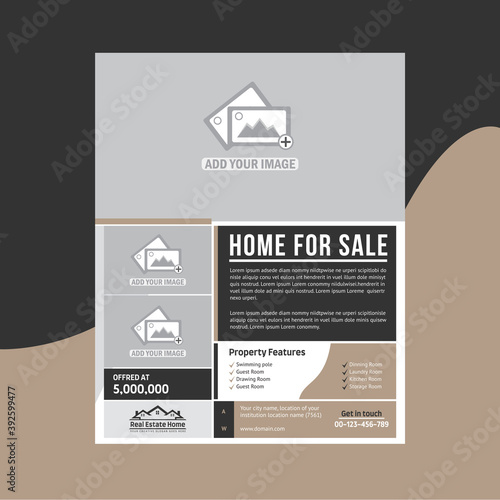 Real Estate Flyer Template design fully Editable